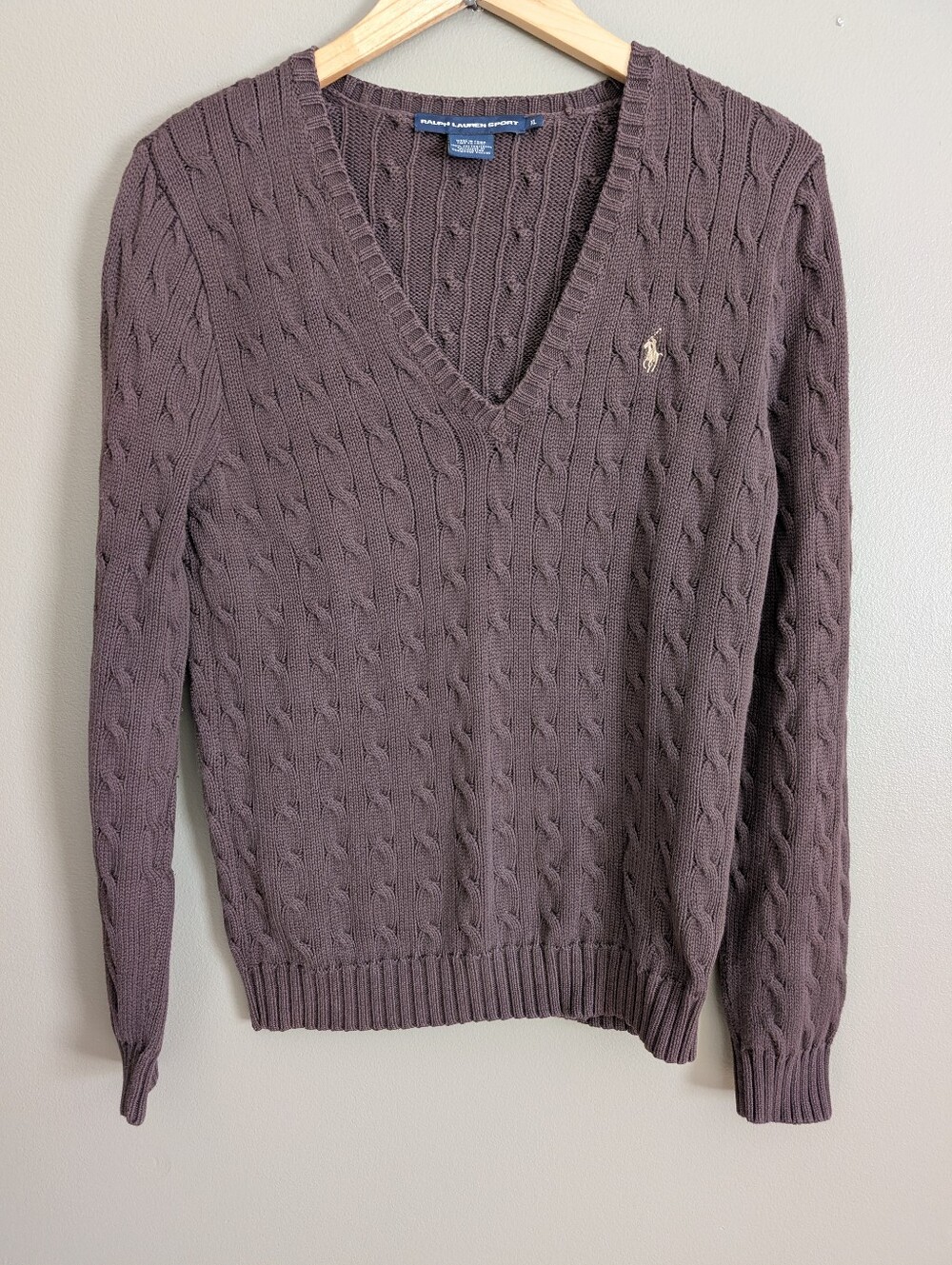 Ralph Lauren Sport Cable Knit Sweater Size XL